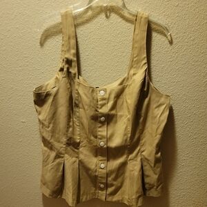 Banana Republic Tan Blouse Elegant and Versatile